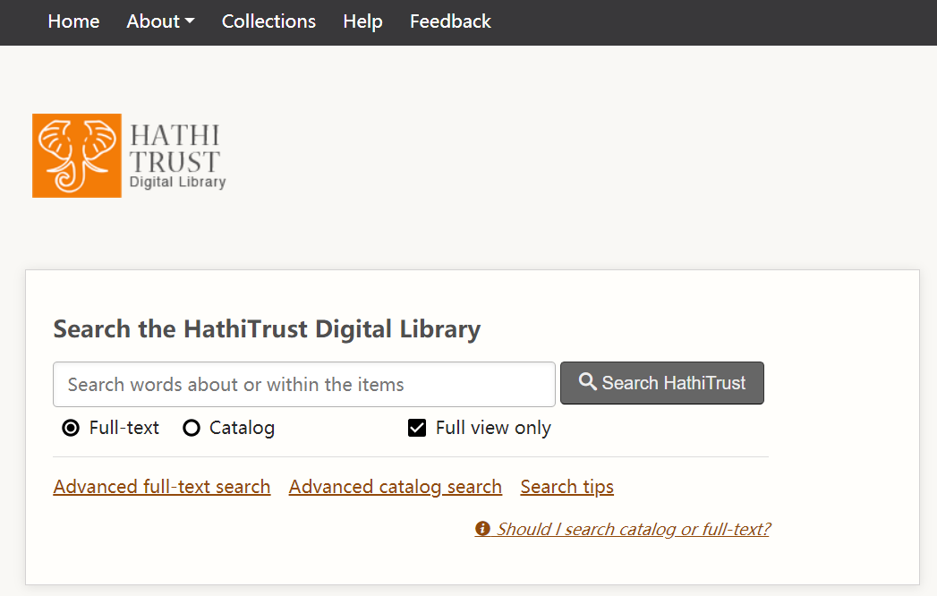 HathiTrust Digital Library欧洲文明研究院